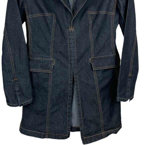 Bisou Bisou Michele Bohbot Denim Hook Eye Closure Jack Size Small Petite - Picture 8 of 14